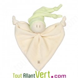 Doudou b�b� en coton bio, 17cm