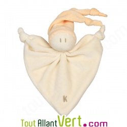 Doudou b�b� en coton bio, 17cm