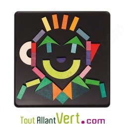 Puzzle cr�atif Magn�tique Multi-forme dans sa boite m�tal