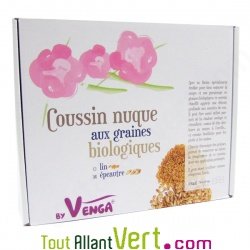 Tour de cou chauffant aux graines d\'�peautre et coton bio, 45cm