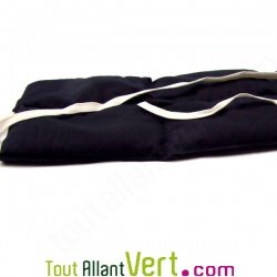 Ceinture bouillotte avec lani�re, p�pins de raisin et coton bio, 48cm