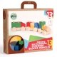 Petit Train et cubes en bois � empiler et � encastrer, 13 pi�ces