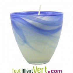 Grande Bougie parfum�e Nuit d\'�t� bio + verre recycl�, 35h