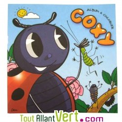 Cahier � colorier Coxy, histoire des Coccinelles en papier recycl�