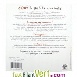 Cahier � colorier Coxy, histoire des Coccinelles en papier recycl�