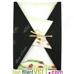 Papier � lettre Coccinelles et enveloppes assorties 100% recycl�