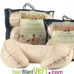 Coussin de maternit�, coton bio et balle de millet bio