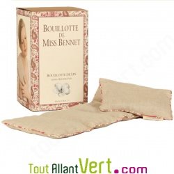 Bouillotte de Miss Bennet en graines de lin des Flandres, 47cm