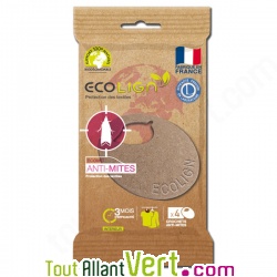 Crochets anti-mites textiles, X4, naturels et �cologiques