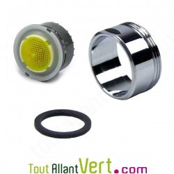 R�ducteur d\'eau m�le pour robinet 5 litres, d�bit constant