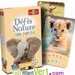 Jeu de cartes D�fis Nature des petits, la savane 4 ans +