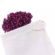 5 Sacs en coton bio pour transporter et conserver c�r�ales et l�gumineuses, 28cm