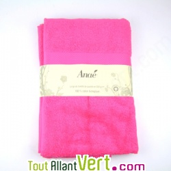 Drap de Bain Framboise 70x140cm en �ponge de coton biologique