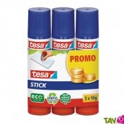 Lot de 3 colle  papier 10g cologique en baton rond, Eco-logo