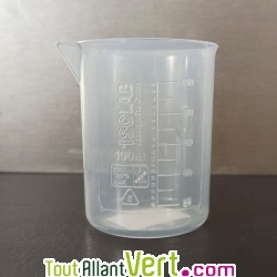 B�cher gradu� en plastique, 100ml, Centifolia