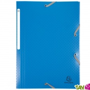 Chemise PP recycl� 3 rabats bleu, Forever