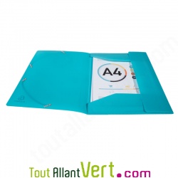 Chemise PP recycl� 3 rabats bleu, Forever