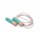 Corde � sauter en bois �cologique naturel, pochon bio
