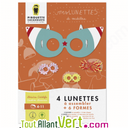 Kit de fabrication papier Mes Lunettes de vedettes Pirouette Cacahou�te