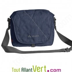 Petit sac besace bleu � bandouli�re recycl�, Vaude