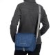 Petit sac besace bleu � bandouli�re recycl�, Vaude