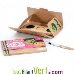 Kit maquillage bio enfant 3 couleurs, Dragon et Lutin