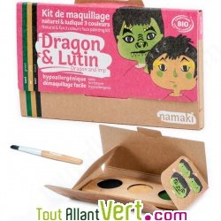 Kit maquillage bio enfant 3 couleurs, Dragon et Lutin