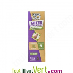 Pige anti-mites alimentaires lot de 3 + support, solution naturelle Aries