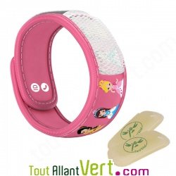 Bracelet anti-moustiques aux huiles essentielles Parakito Princesse pour enfant de 3 � 7 ans