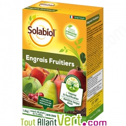 Engrais organique Fruitiers 1,5kg, Solabiol avec stimulateur croissance racinaire