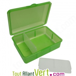 Boite � gouter enfant rigide �cologique sans BPA vert citron