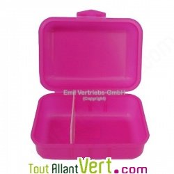 Boite � gouter enfant rigide �cologique sans BPA rose