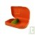 Lunchbox orange rigide cologique sans plastique ni bisphnol A