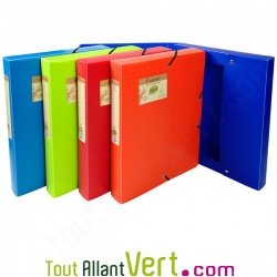 Bo�te de classement Rouge PP recycl�, Dos 40mm, Forever