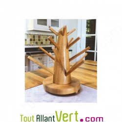 Arbre � biberons en bambou naturel, OrganicKidz