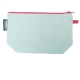Grande trousse en coton bio Flamant rose 22 x 13 cm