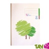 Cahier recycl A4 renforc petits carreaux Vert 192 pages