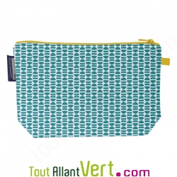 Grande trousse en coton bio L�murien 22 x 13 cm