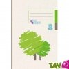 Cahier recycl A5 renforc lign Vert 192 pages