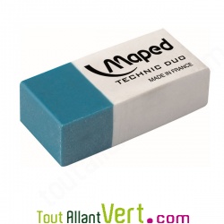 Gomme sans pvc duo crayon et stylo 4 cm