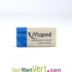 Gomme sans pvc duo crayon et stylo 4 cm