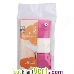 Culottes en Coton Bio, lot de 3, Taille XL