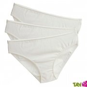 Culottes �crues en Coton Bio, lot de 3, Taille M