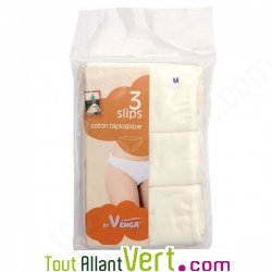 Culottes �crues en Coton Bio, lot de 3, Taille M