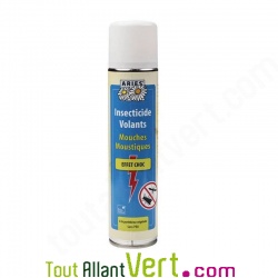Spray insecticide naturel Mouches et Moustiques, Effet choc, 300ml Aries