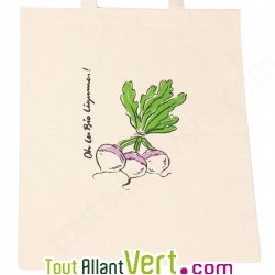 Tote bags, sac en coton bio illustr de navets oh les bios lgumes!, Ah table!