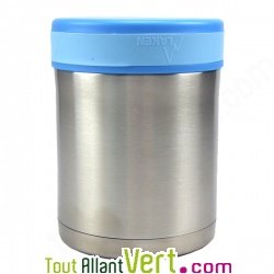 Lunch-box inox isotherme 2 compartiments et housse petits canards, 1 litre