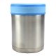 Lunch-box inox isotherme 2 compartiments et housse petits canards, 1 litre