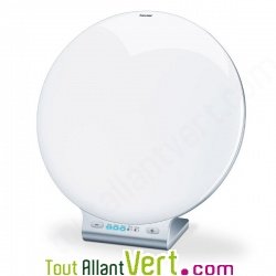 Lampe de luminoth�rapie design sur pied, simulateur de lumi�re du soleil 10000 lux, Beurer