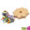 Etoile de tressage en bois, 4 ans +